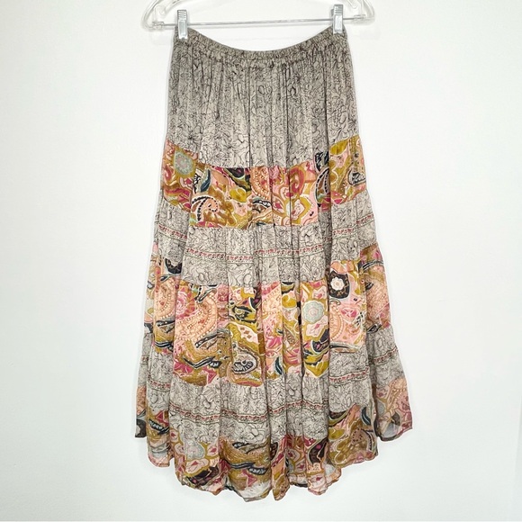 Lisa Z Tiered Maxi Skirt Size S - Picture 3 of 5